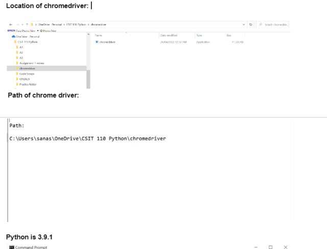 SyntaxError: (unicode error) 'unicodeescape' codec can't decode bytes in position 2-3: truncated \UXXXXXXXX escape error using Selenium and Python