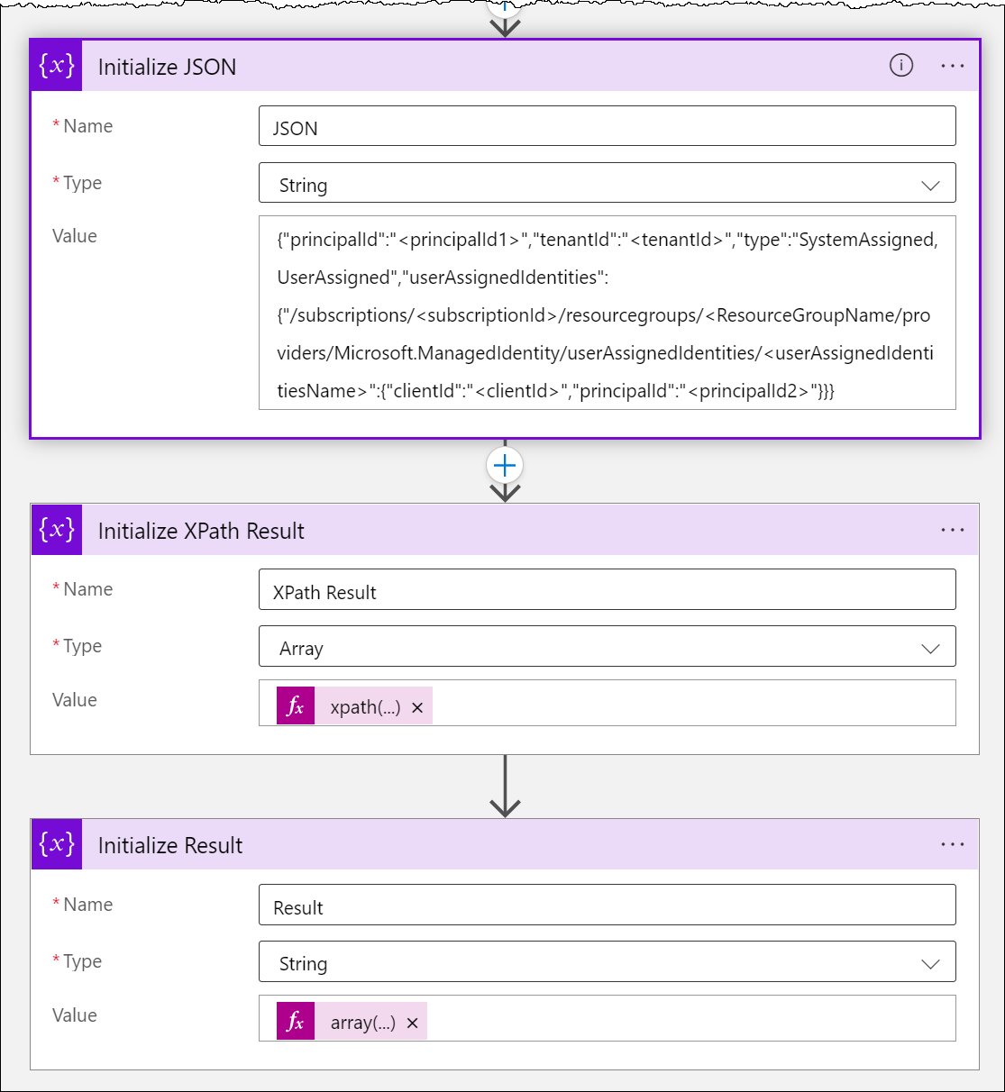 Azure 邏輯應用 - 使用動態鍵/名稱決議 JSON