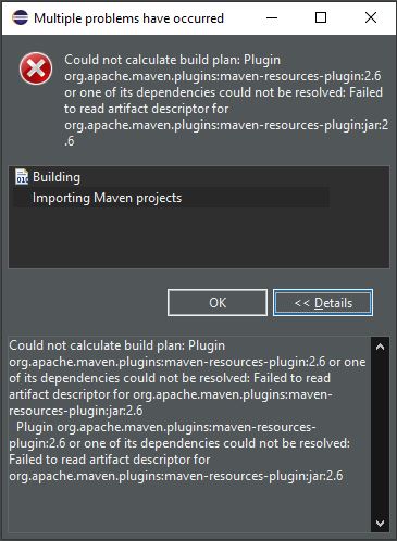 使用eclipse、windows 10、jdk_8u321匯入和運行代號一個maven專案時出錯