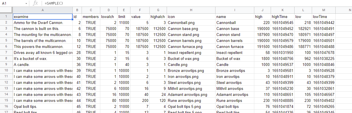 通過 importJSON 匯入 API 資料