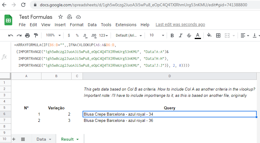 使用 VLOOKUP QUERY IMPORTRANGE 時如何應用多個條件？