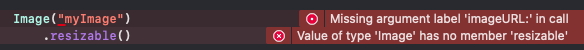 SwiftUI 修飾符 .resizable() 不適用于 Image
