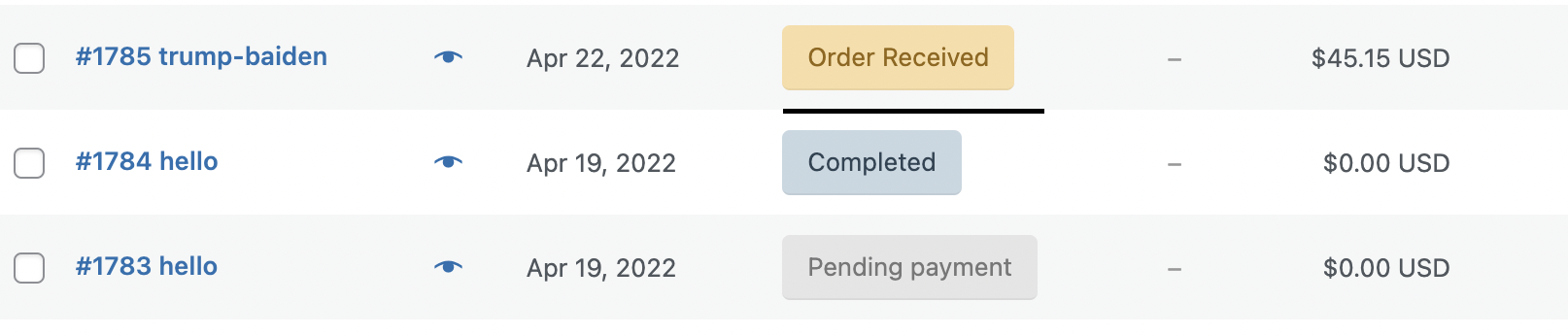 重命名 WooCommerce 訂單狀態的影響