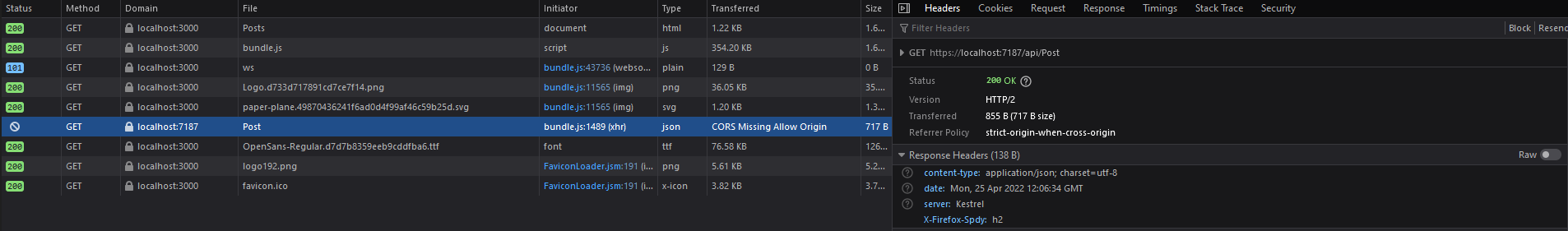 .Net WebApi - CORS 缺少允許來源