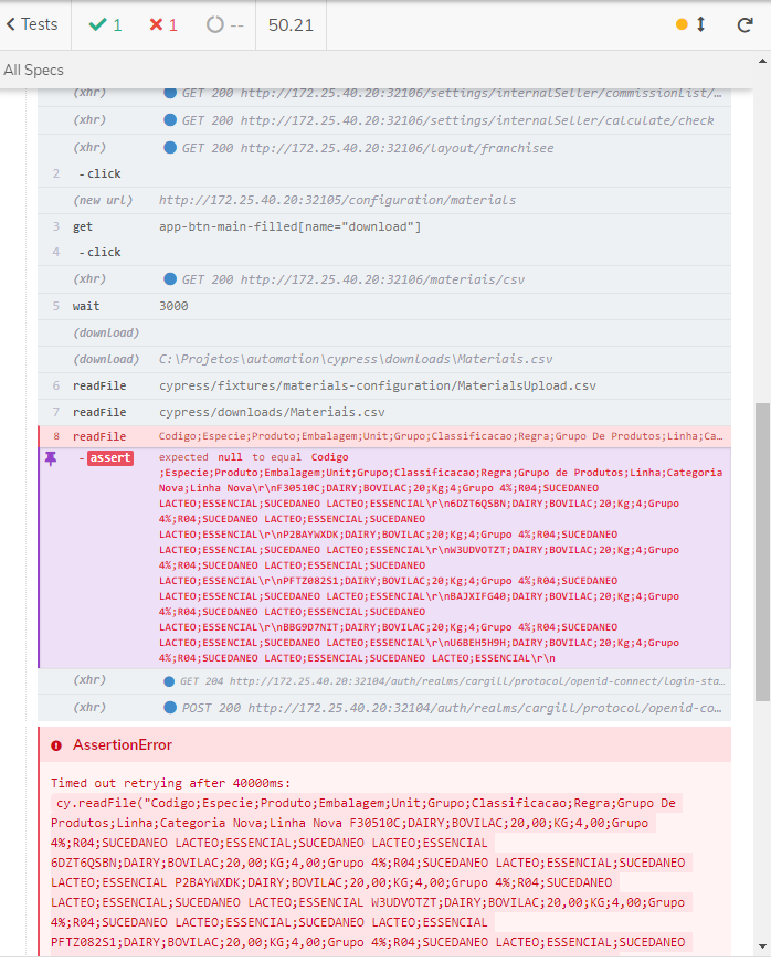 嘗試比較賽普拉斯中的 2 個 CSV 檔案