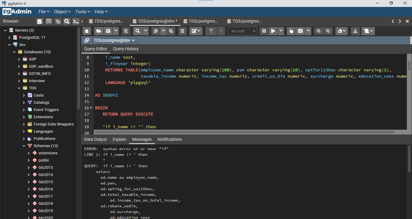 如何在 PostgreSql 的 RETURN QUERY EXECUTE 中撰寫 IF ELSE 陳述句