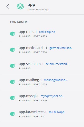 如何在laravel的桌面docker上找到mysql的密碼？
