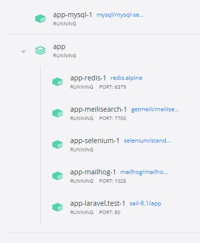 如何在laravel的桌面docker上找到mysql的密碼？