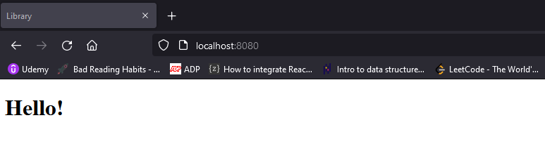 Spring Boot Server 未加載 React 網頁