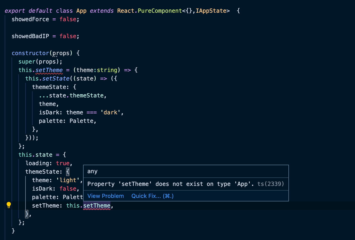 TypeScript：處理既不涉及狀態也不涉及道具的“this”組件屬性