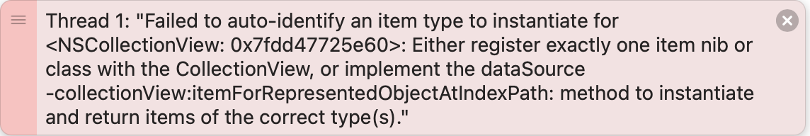 為什么 macOS 12 上的 NSCollectionView 和 Xcode 13 上的 Objective-C 不起作用?