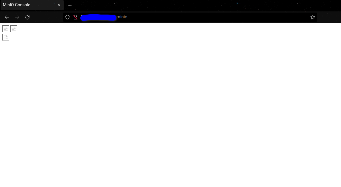 在 nginx 反向代理后面無法訪問 Minio 控制臺