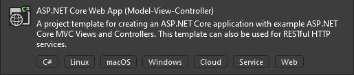 新的 ASP.NET Core MVC 專案拋出例外
