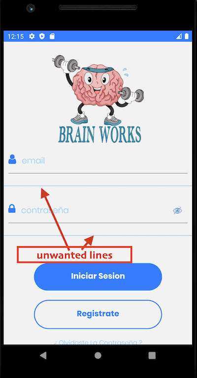 為什么 react-native-elements 表單在輸入下方顯示一行?