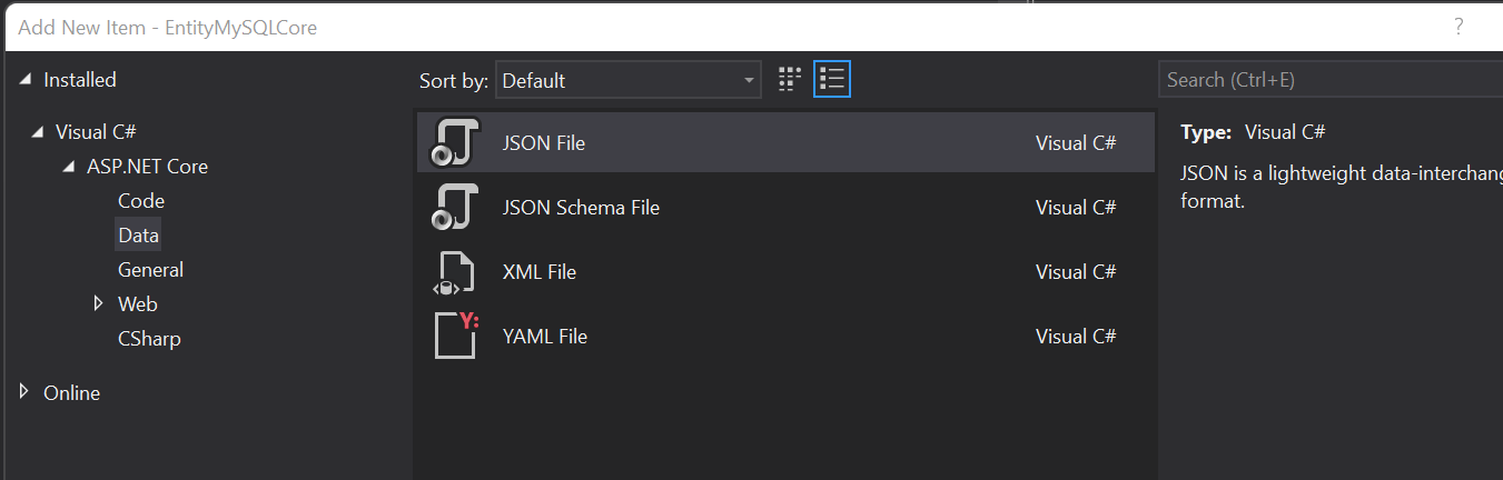 如何使用 Entity Framework Core 連接到 MySQL 服務器