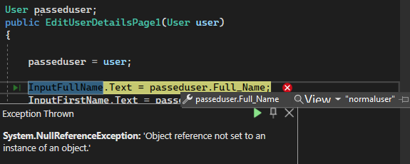 WPF C# System.NullReferenceException：“物件參考未設定為物件的實體。” [復制]
