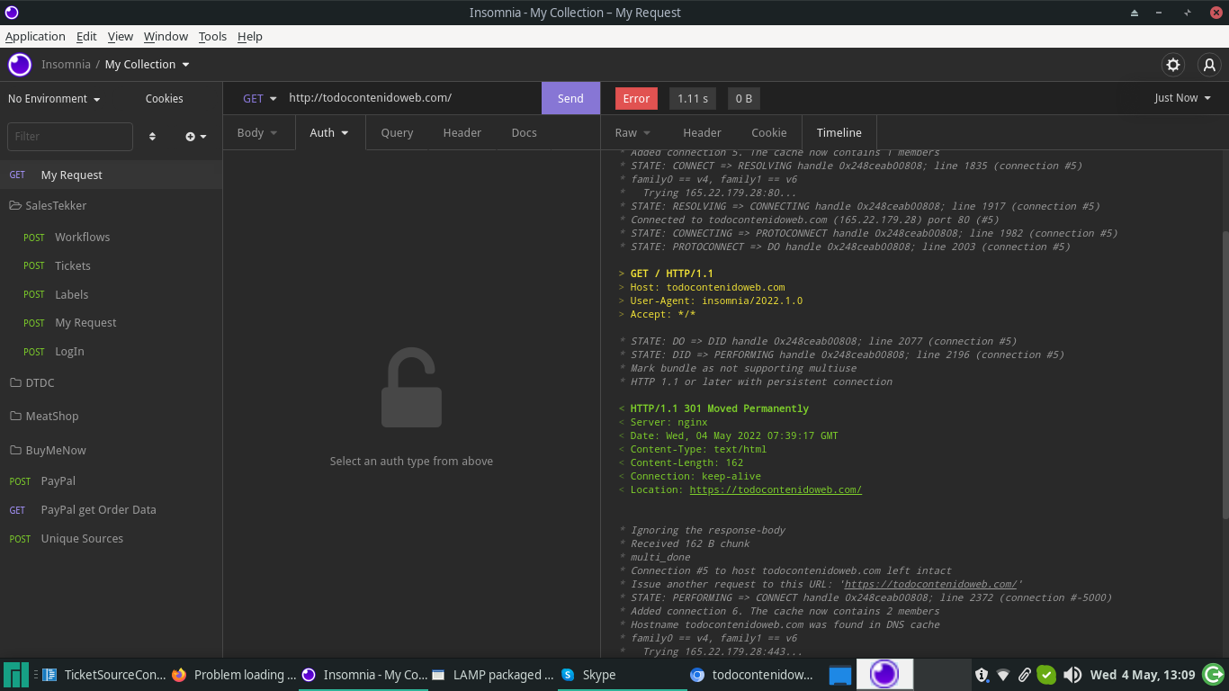 ERR_SSL_UNRECOGNIZED_NAME_ALERT Nginx