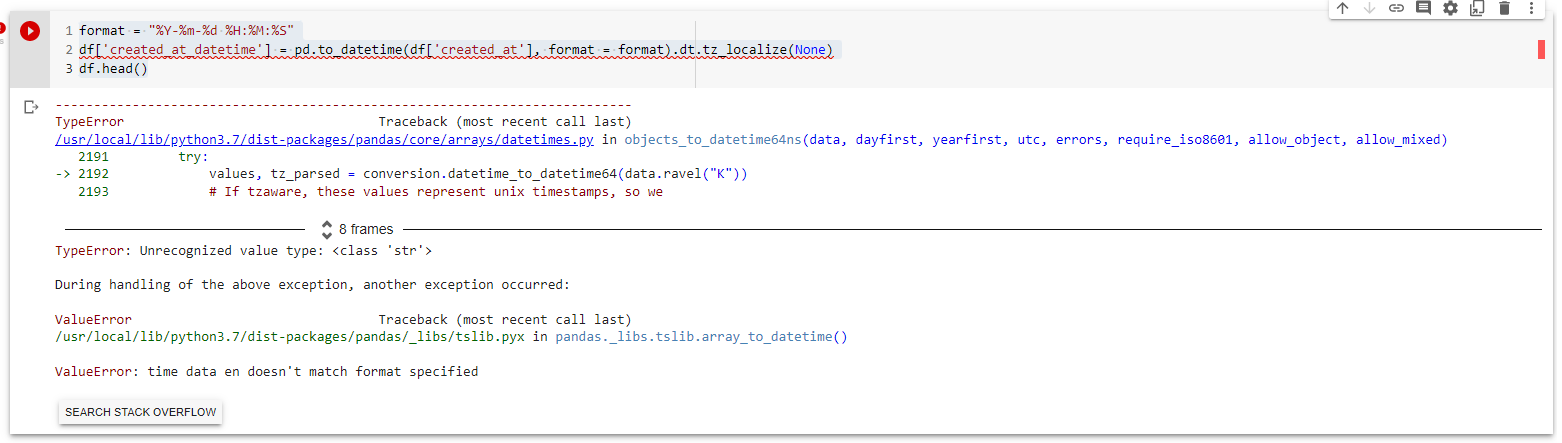 將 Twitter created_at 轉換為 datetime 不起作用
