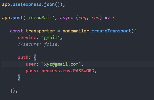 如何在 node.js 中發送電子郵件通知