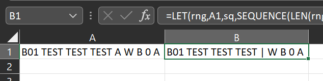 如何查找和替換任何單個文本字符的第一次出現 (Excel)