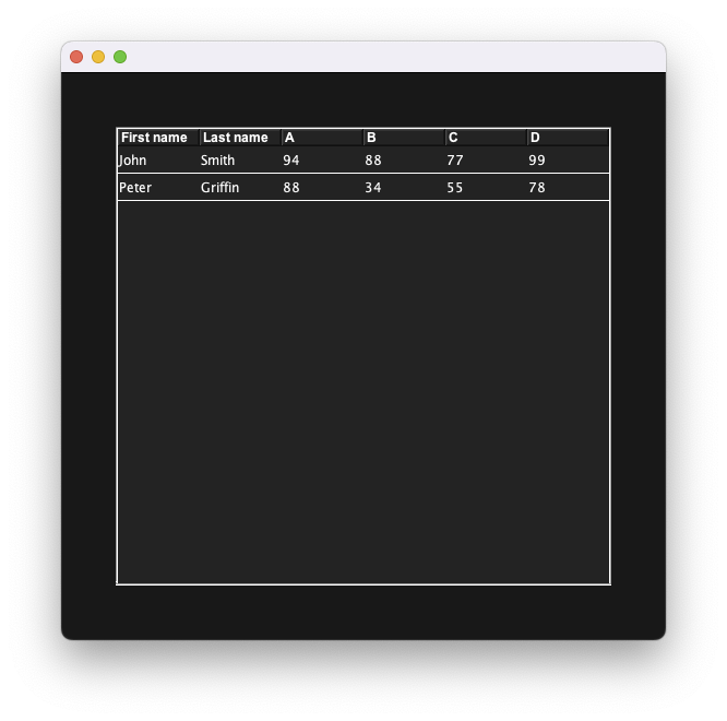將 CSV 檔案加載到 JTable