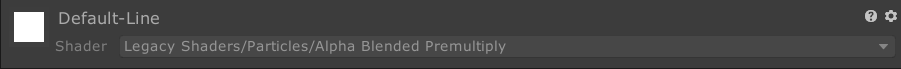 如何將 Default-Line 材質添加回 LineRenderer 材質？