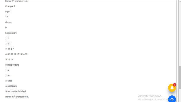 查找遞增序列的第 n 個字符