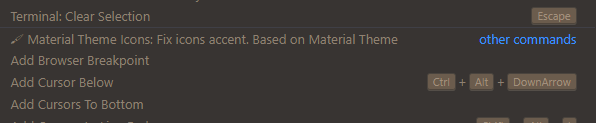 當您按 Ctrl   Shift   P 時，需要幫助更改行的顏色以及在 VSCode 中顯示“其他命令”的位置