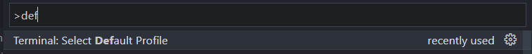 將 VS Code 中的默認終端更改為 cmd