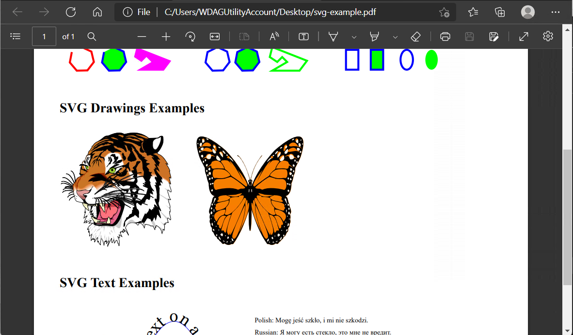 將 SVG 轉換為 PDF 時的奇怪輸出 javascript mermaid.js 示例
