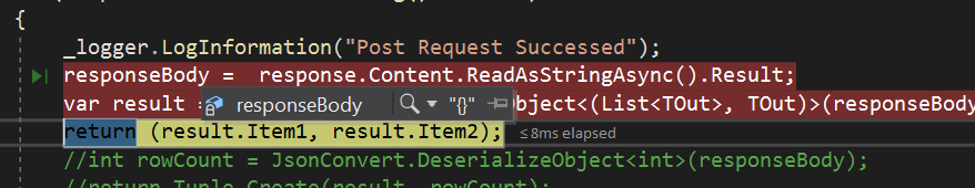 如何從 api 回傳多個值到 HttpClient Post