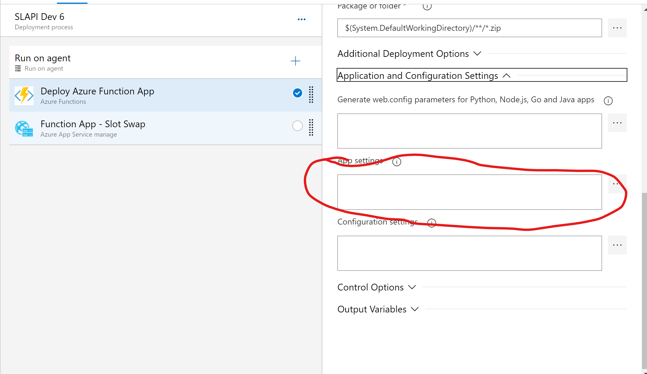 如何在 Azure 管道中編輯 appsettings?
