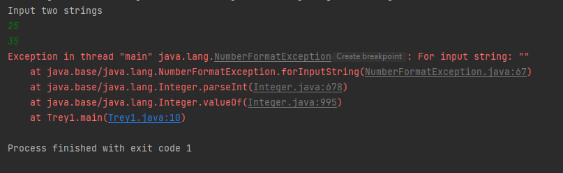 在 IntelliJ 中接收多個輸入時出現 Java 錯誤