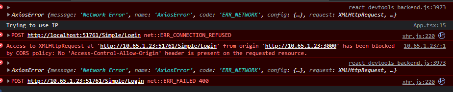 React   ASP.Net-Core CORS 問題