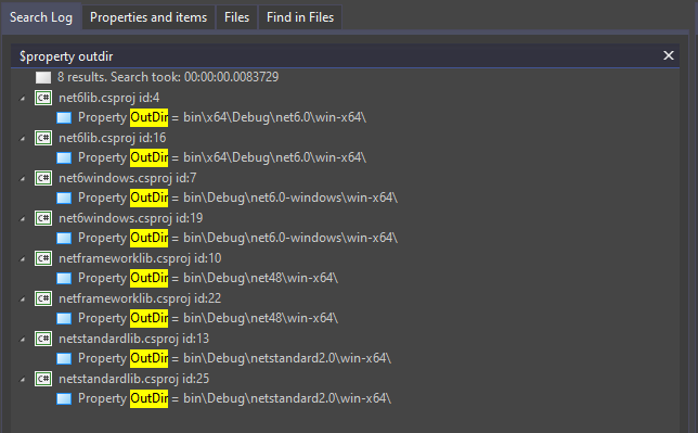 NET 5 Core 專案上的 MSBuild 生成不同的 bin/x64 和 bin/Debug 檔案夾結構