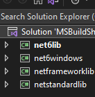 NET 5 Core 專案上的 MSBuild 生成不同的 bin/x64 和 bin/Debug 檔案夾結構