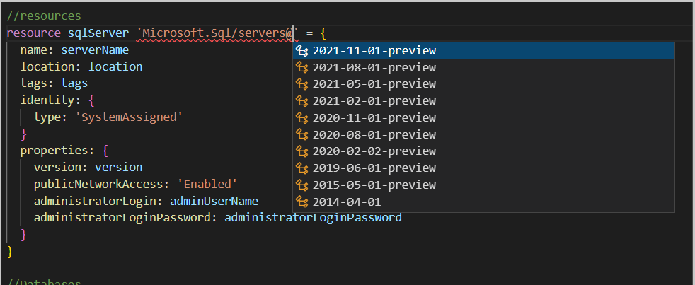 Azure Bicep/ARM 推薦使用的 API 版本（預覽版與穩定版）