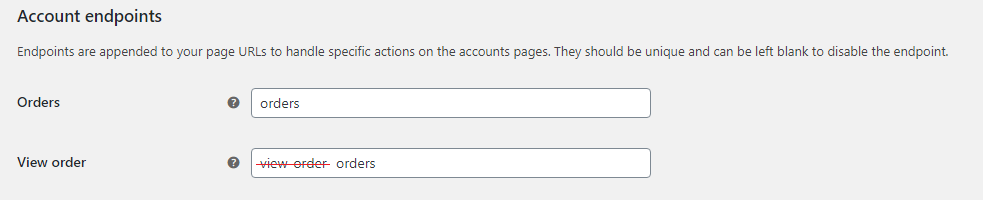 在 WooCommerce 我的帳戶中將“view-order/order-id”url/endpoint 更改為“orders/order-id”