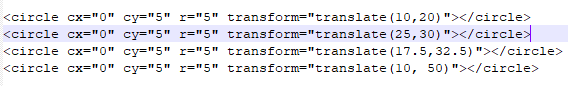 用于訪問 svg transform translate 的 x/y 值的 Javascript