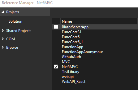 從同一解決方案中的專案呼叫另一個專案的控制器 (.NET Core)