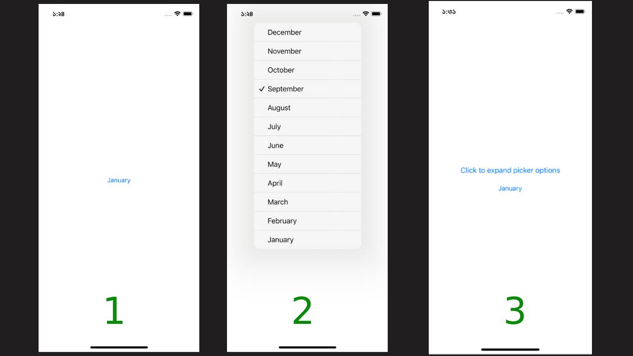 如何通過單擊外部按鈕來擴展 SwiftUI 選擇器選項?