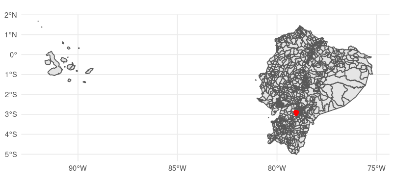 地圖中的繪圖點(經緯度)ggplot2