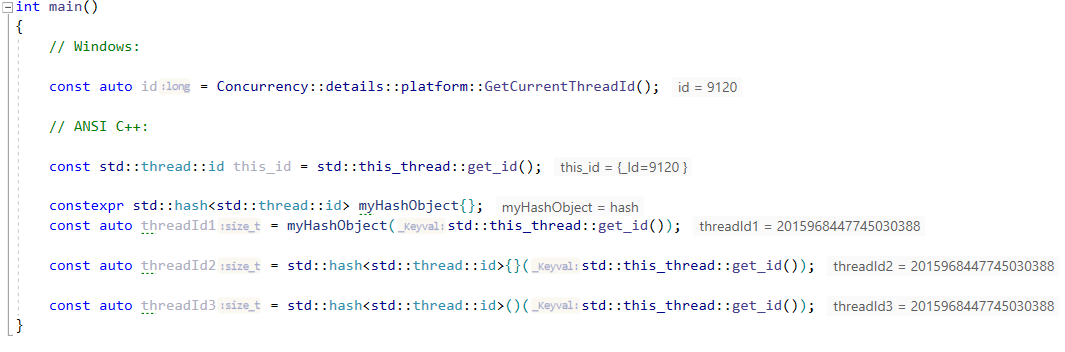 如何擺脫“std::thread::id”與“WinAPI thread-id”相同的id(在Windows上)?