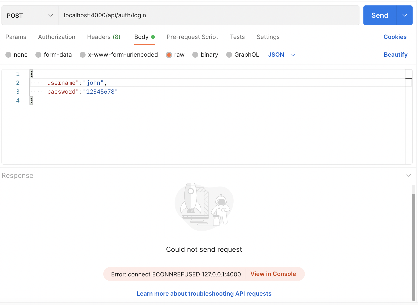 錯誤 [ERR_HTTP_HEADERS_SENT]：發送到客戶端后無法設定標頭？