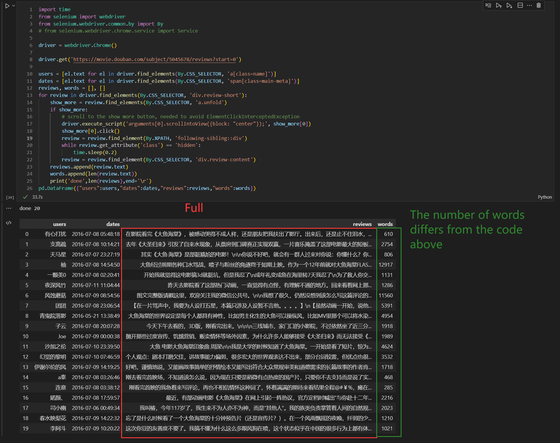 PYTHON scrapy selenium WebDriverWait
