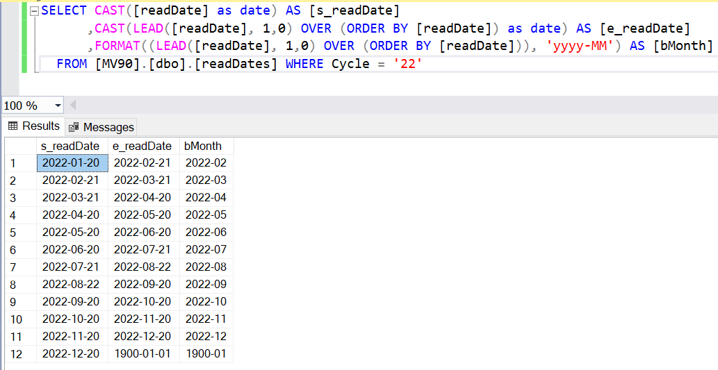 SQL Server:CASE 陳述句,在兩個日期之間然后這個