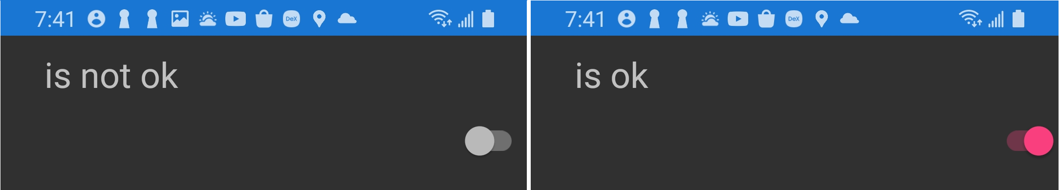 如何在內容視圖的 Android 應用程式中將開關系結到 Xamarin 中的屬性?