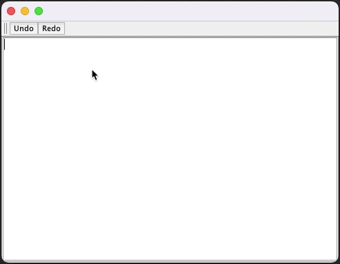 JTextArea 的 UNDO/REDO
