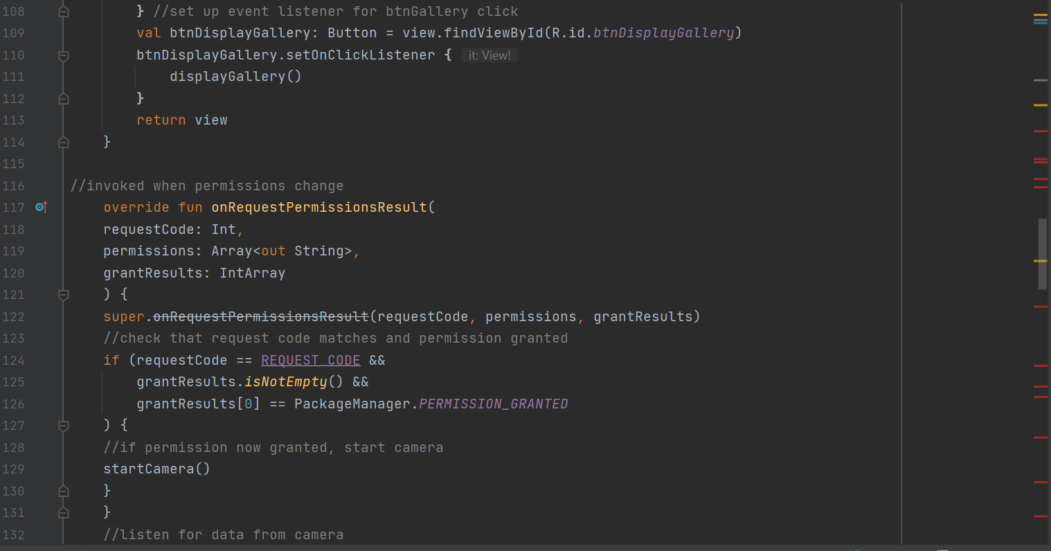 CameraFragment.kt 與 xml 連接時出錯