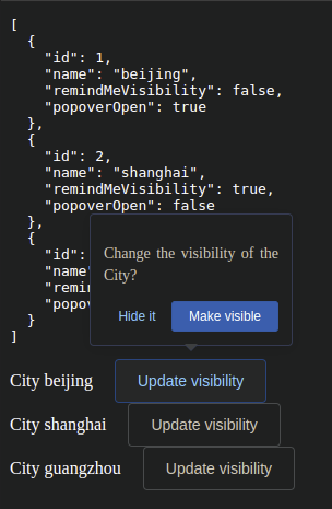 v-for 中的所有專案都發生了操作,但我只想對我單擊的專案運行操作